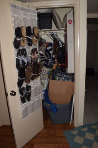 Before Photo of Coat Closet